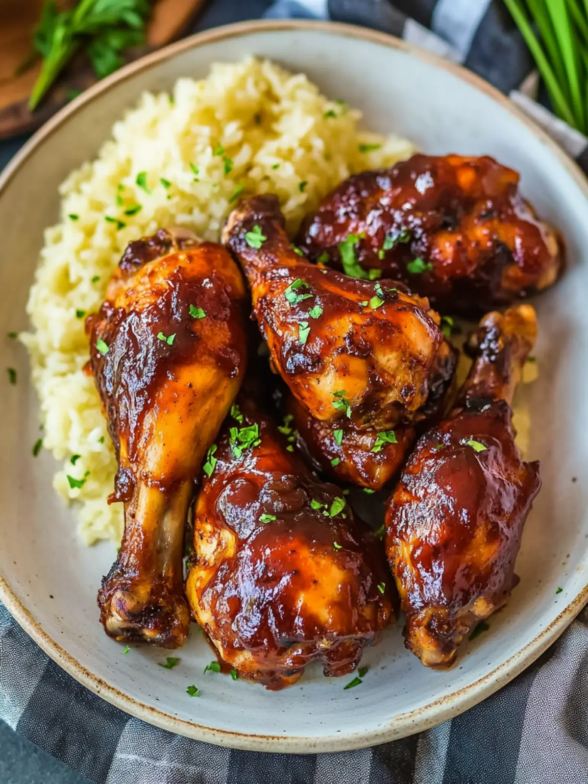 Slow Cooker BBQ Chicken Legs