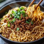 Best Mongolian Ground Beef Noodles