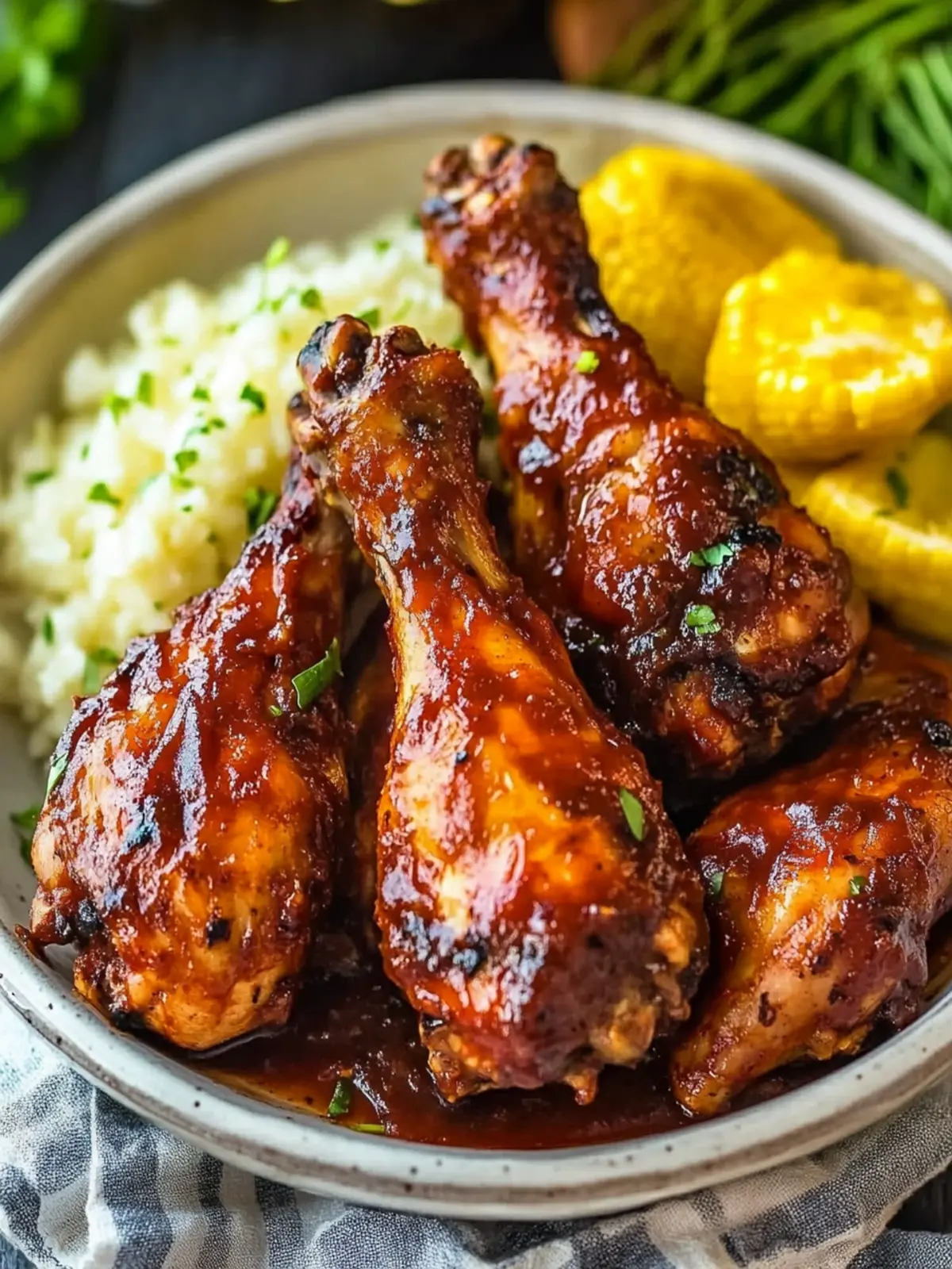Slow Cooker BBQ Chicken Legs