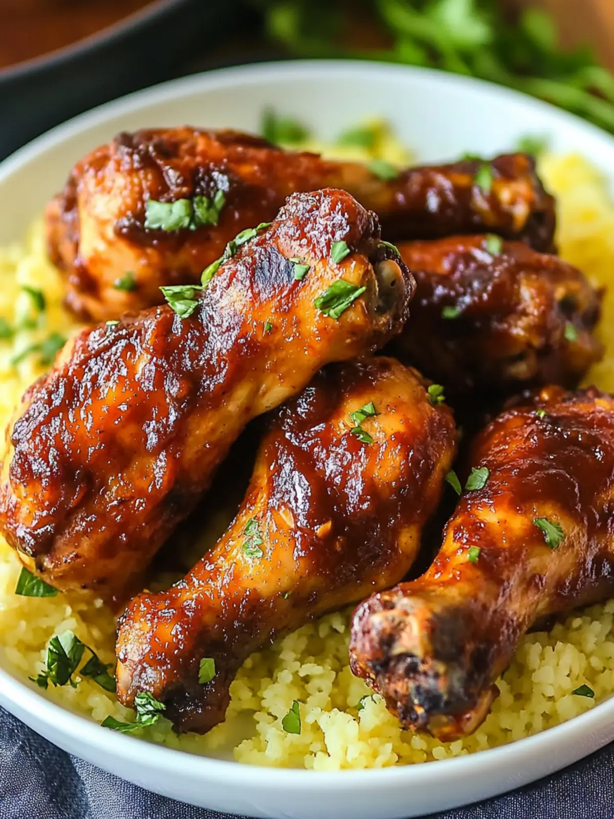 Slow Cooker BBQ Chicken Legs
